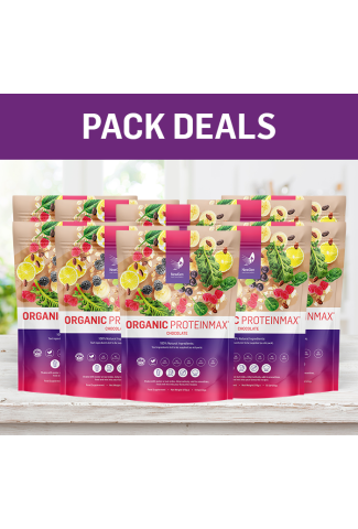 12% off today - 10 x Organic ProteinMax (Chocolate) - Super Saver Bumper Pack